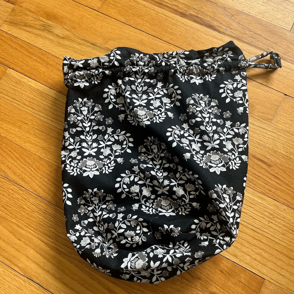 Vera Bradley Black and White Floral Fabric